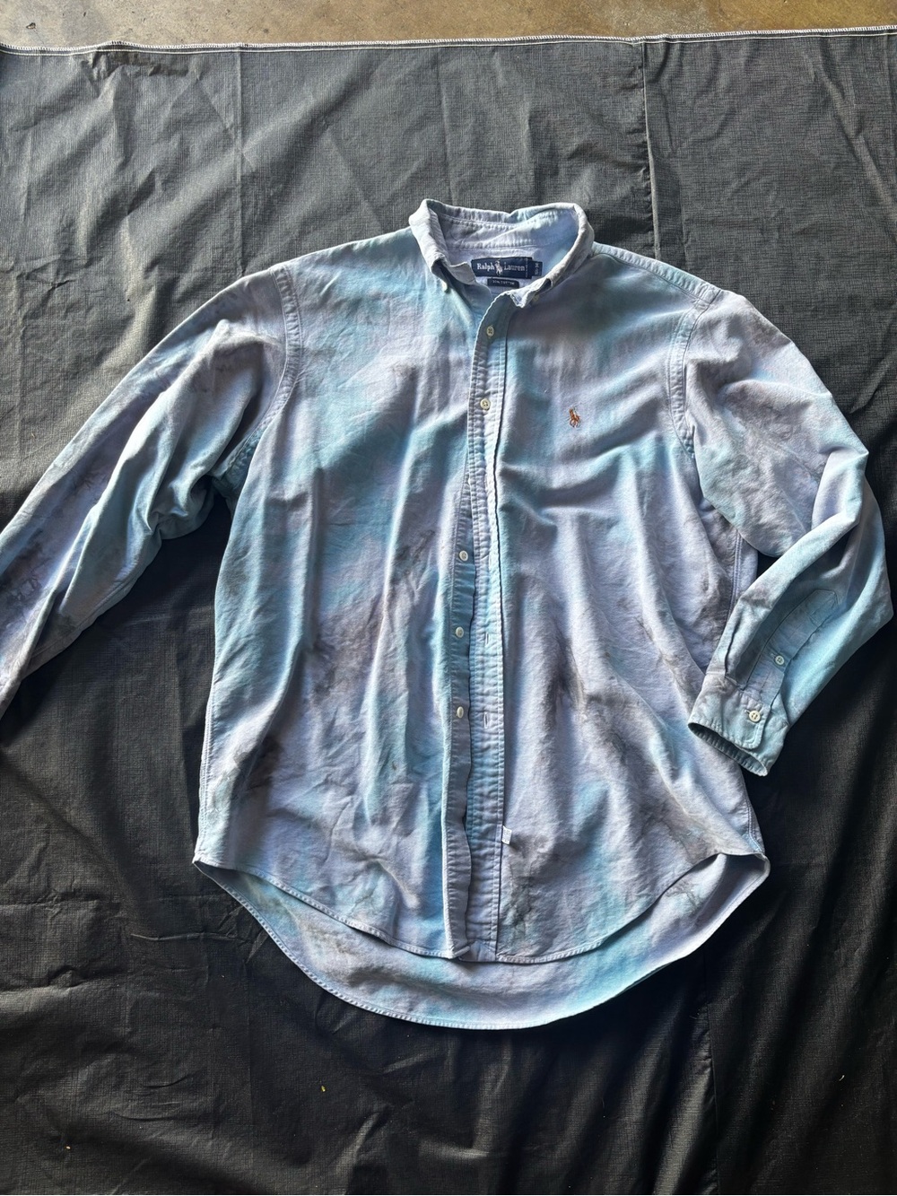 Ralph Lauren Men's Light Blue Button-Down Oxford Shirt